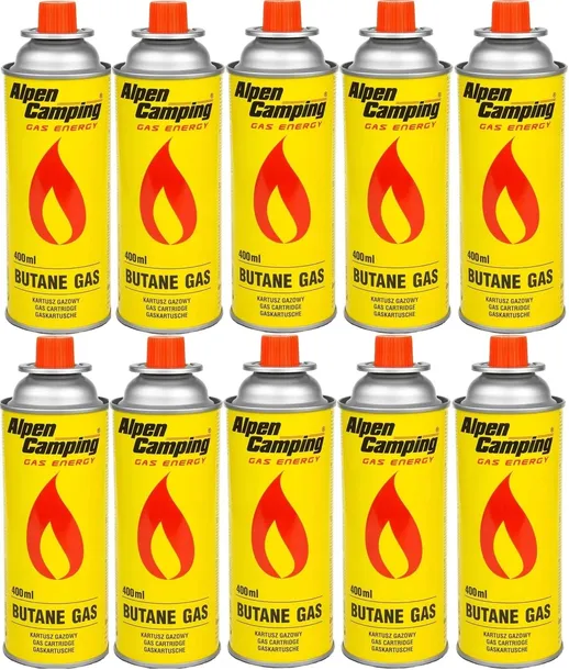 Zestaw 10 x Gaz Kartusz WKŁAD Gazowy FIRM CAMPING GAZ KARTUSZE 400ml 227 gr