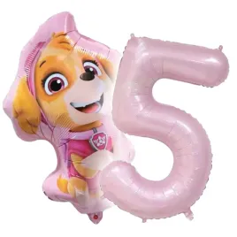 balony-urodzinowe-5-urodziny-skye-sky-urodziny-2szt