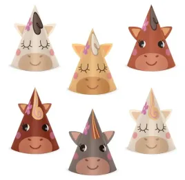 czapeczki-na-urodziny-konie-koniki-urodzinowe-6szt