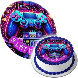 oplatek-jadalny-na-tort-gaming-gamer-dla-gracza-urodziny-tekst-twoj-napis