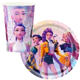 zestaw-urodzinowy-kubki-talerzyki-urodziny-demon-hunters-huntrix-kpop-20szt