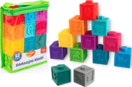 dumel-edukacyjne-miekkie-klocki-w-etui-12el-kolorowe-bezpieczne-kostki-12m