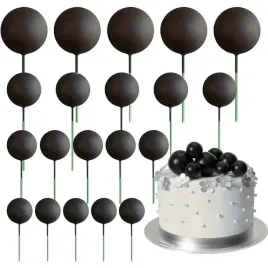 dekoracja-toper-topper-na-tort-ciasto-czarne-kule-na-piku-urodziny-20szt