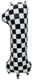 balon-foliowy-cyfra-1-jeden-szachownica-cars-samochody-hel-urodziny-100cm