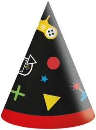 czapeczki-imprezowe-gamingowe-party-dla-gracza-prezent-urodziny-6szt