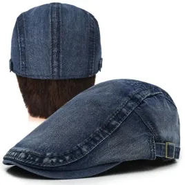 kaszkiet-meski-bawelniany-czapka-na-lato-granatowy-jeansowy-pako-jeans