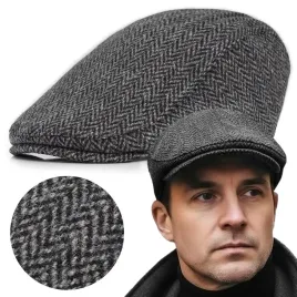 kaszkiet-meski-zimowy-ocieplany-elegancka-czapka-w-jodelke-50percent-welny