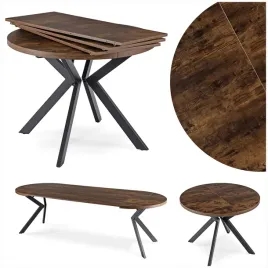 stol-kuchenny-lukas-okragly-rustykalny-loftowy-rozkladany-100250-cm