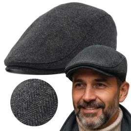 kaszkiet-meski-zimowy-ocieplany-grafitowy-w-jodelke-czapka-pako-jeans