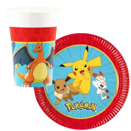 zestaw-kubki-talerzyki-papierowe-urodziny-pokemon-go-pikachu-ash-16-szt