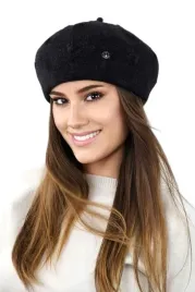 czarny-klasyczny-beret-damski-zimowy-z-antenka-zdobiony-kamea-linda