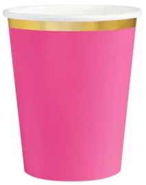 kubeczki-kubek-jednorazowy-fuksja-z-zlota-obwodka-urodziny-party-6szt