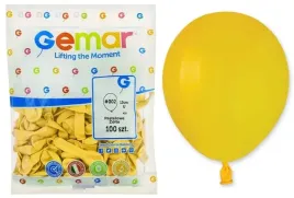 balony-pastelowe-zolte-002-gemar-dla-animatora-5-cali-a50-13cm-100szt