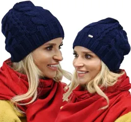 granatowa-ciepla-czapka-damska-dziana-klasyczna-zimowa-jesienna-a4