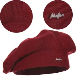 beret-damski-klasyczny-zimowy-produkt-polski-majka-elegancki-bordowy