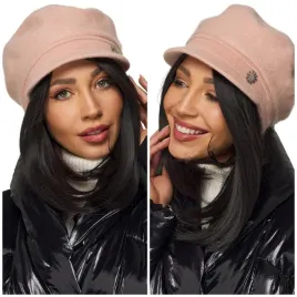 kaszkiet-damski-beret-czapka-moherowa-ciepla-miekka-zimowa-pudorwy-roz