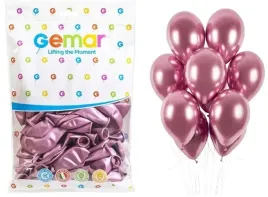 balony-pastelowe-shiny-rozowe-roz-91-gemar-lateksowe-gb120-33cm-50szt