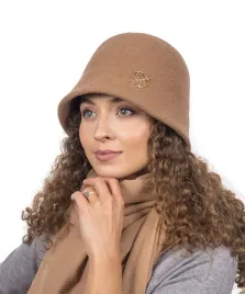 camelowy-kapelusz-bucket-czapka-damski-welniany-elegancki-gladki