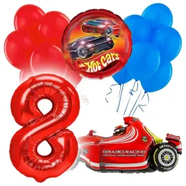 balony-urodzinowe-pojazdy-samochody-cars-auta-8-lat-urodziny-13szt