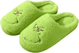 kapcie-grinch-pluszowe-ocieplane-klapki-cieple-wygodne-zielone-uniwersalne