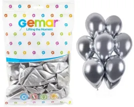 balony-pastelowe-shiny-srebrne-89-gemar-animator-lateksowe-gb120-33cm-50szt
