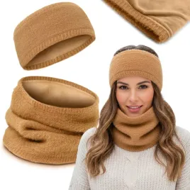 dwustronny-komplet-damski-opaska-i-komin-zestaw-zimowy-z-polarem-karmelowy