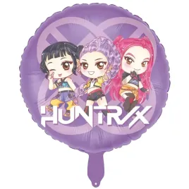 balon-foliowy-okragly-demon-hunters-huntrix-zoey-mira-rumi-urodziny-45cm