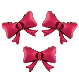 balon-foliowy-urodzinowy-czerwone-kokardki-kokardy-kokarda-3szt-55cm