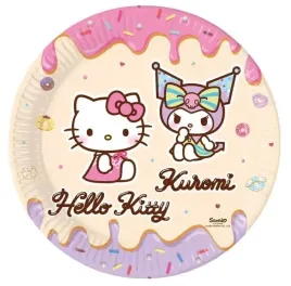 talerzyki-jednorazowe-papierowe-hello-kitty-kuromi-party-urodziny-8-szt