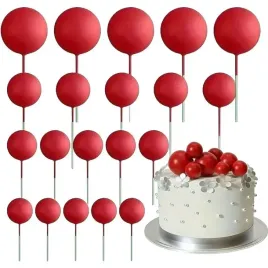 dekoracja-toper-topper-na-tort-ciasto-czerwone-kule-na-piku-urodziny-20szt
