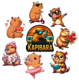 oplatek-na-tort-kapibara-capybara-capibara-zestaw-postaci-8szt