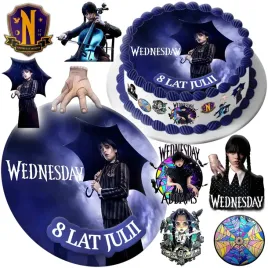 mega-zestaw-oplatek-na-tort-wednesday-8szt-postaci-tekst