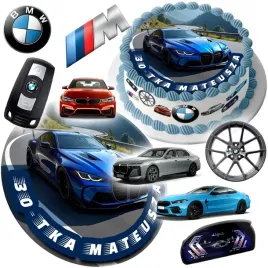 mega-zestaw-oplatek-na-tort-bmw-samochod-auto-auta-8szt-postaci-tekst