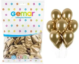 balony-pastelowe-shiny-zlote-88-gemar-dla-animatora-gb120-33cm-50szt