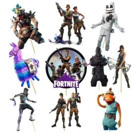 toppery-dekoracja-tort-babeczki-fortnite-gaming-gra-dla-gracza-10-szt