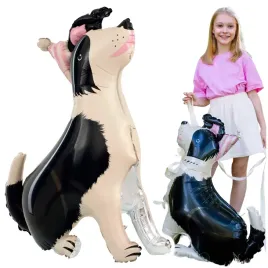 balon-foliowy-urodzinowy-stojacy-piesek-border-collie-z-czapeczka-duzy-92cm