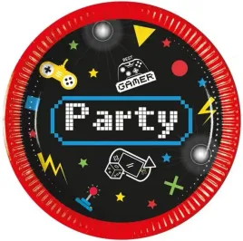 talerzyki-urodzinowe-papierowe-gamingowe-party-piksele-urodziny-8szt