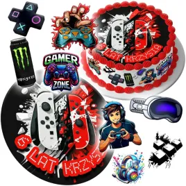 mega-zestaw-oplatek-na-tort-gaming-gamer-dla-gracza-8szt-postaci-tekst