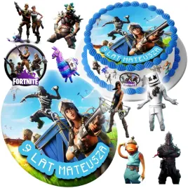 mega-zestaw-oplatek-na-tort-fortnite-gra-gaming-8szt-postaci-tekst