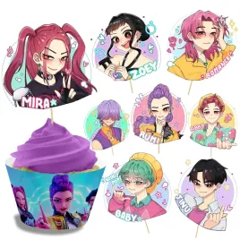 toppery-pikery-dekoracja-tort-babeczki-huntrix-kpop-demon-hunters-8-szt