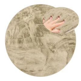 pluszowy-dywan-futro-krolika-miekki-aksamitny-rabbit-bezowy-okragly-100-cm