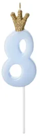 swieczka-na-tort-cyfra-8-osiem-osemka-blekitna-zlota-korona-urodziny