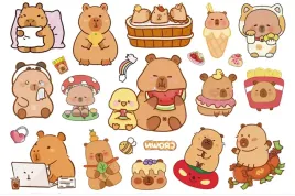 tatuaze-zmywalne-dla-dzieci-kapibara-capibara-kapybara-capybara-cg627
