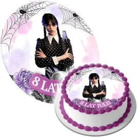 oplatek-na-tort-wednesday-rodzina-addams-tekst-twoj-napis