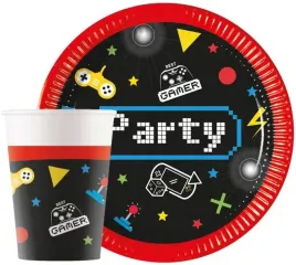 zestaw-kubki-urodzinowe-talerzyki-gamingowe-party-piksele-urodziny-16szt