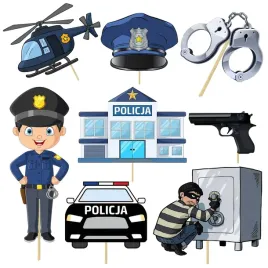toppery-topper-dekoracja-tort-babeczki-urodziny-policja-policjant-8szt