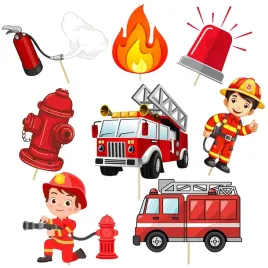 toppery-topper-dekoracja-tort-babeczki-urodziny-straz-pozarna-strazak-8szt