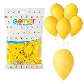 balony-pastelowe-zolte-02-gemar-dla-animatora-lateksowe-g110-30cm-100szt