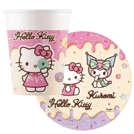 zestaw-kubki-talerzyki-papierowe-urodziny-hello-kitty-kuromi-kity-16-szt