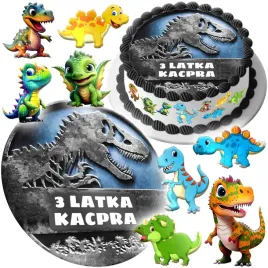 mega-zestaw-oplatek-na-tort-dinozaury-jurassic-world-8szt-postaci-tekst